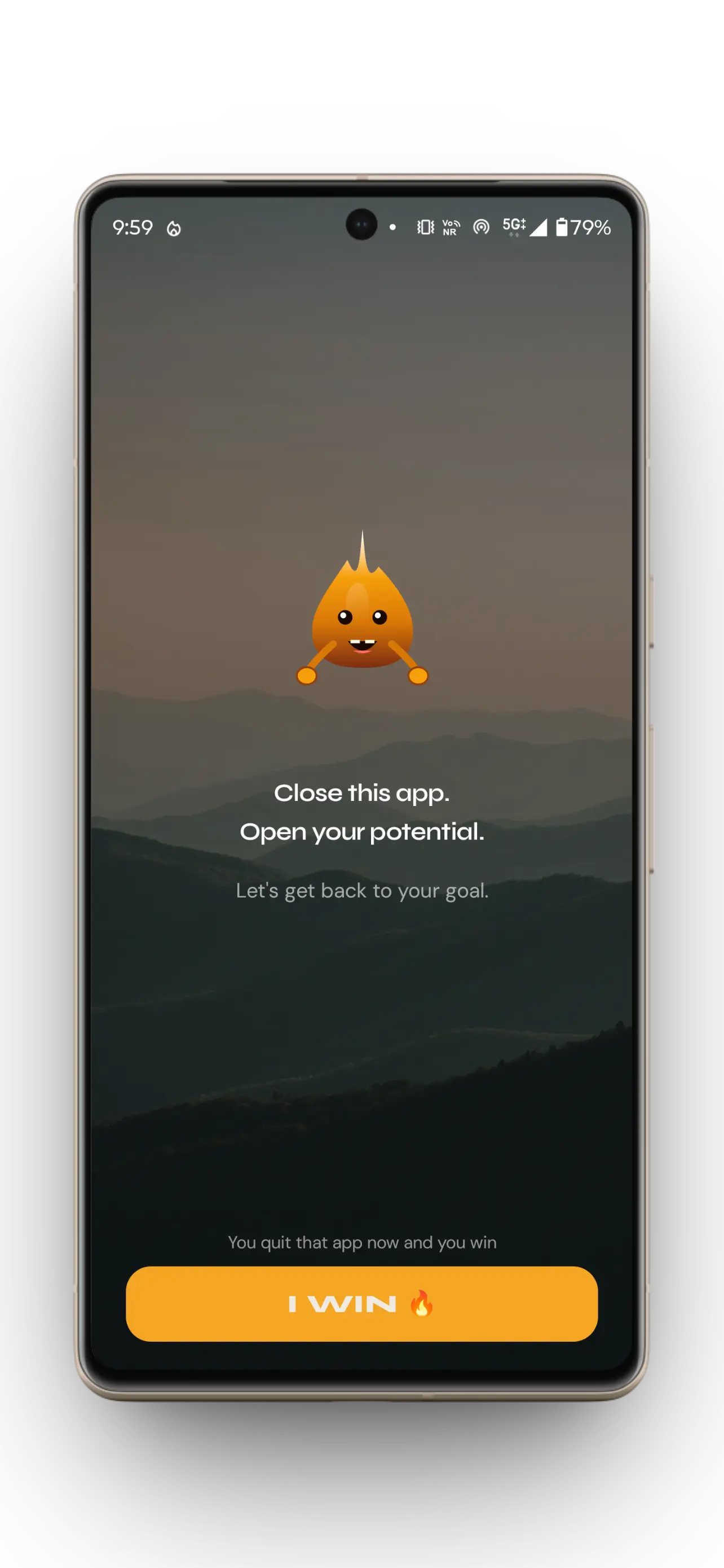 CraveLock block screen with Blaze